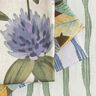 Decor Fabric Half Panama flowering clover – blue grey/light taupe,  thumbnail number 5