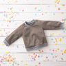 Light Cotton Sweatshirt Fabric Plain – dark taupe,  thumbnail number 7