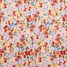 Watercolour flower meadow digital print cotton voile – ivory/red,  thumbnail number 1