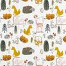 Cotton Poplin woodland animals – offwhite,  thumbnail number 1
