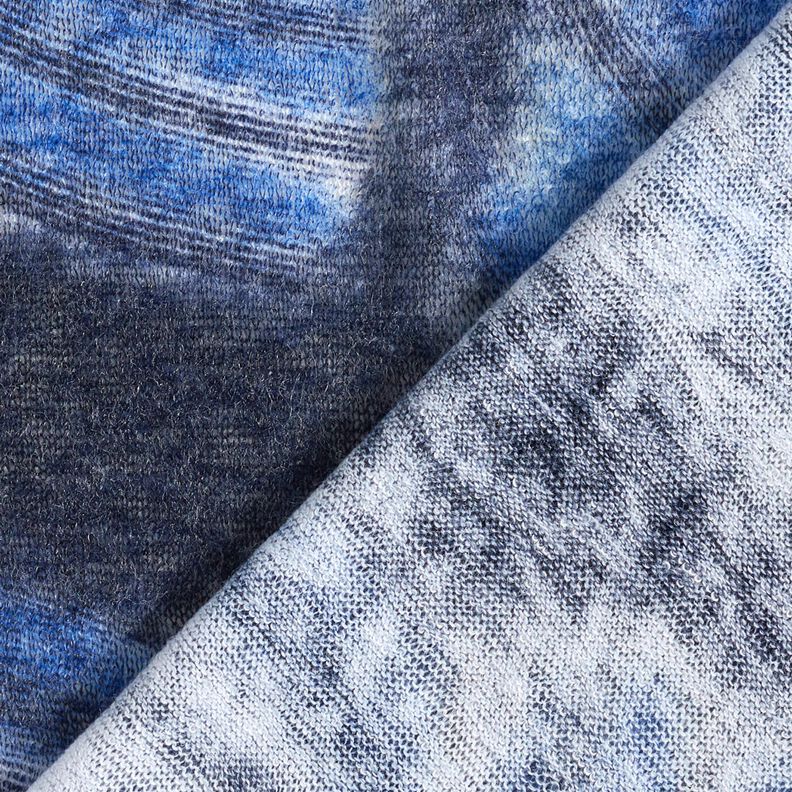 Brushed fine knit batik – navy blue/midnight blue,  image number 4