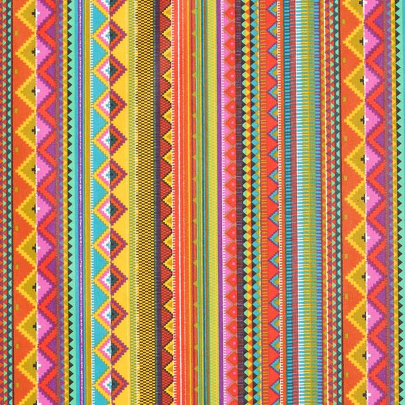 Coated Cotton ethnic stripes,  image number 1