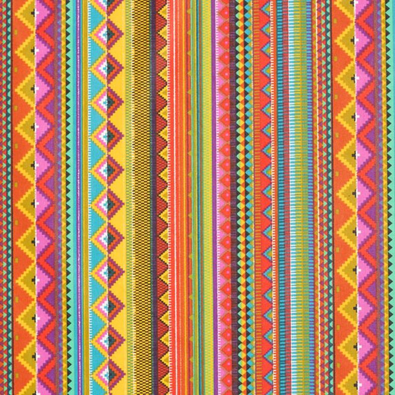 Coated Cotton ethnic stripes,  image number 1