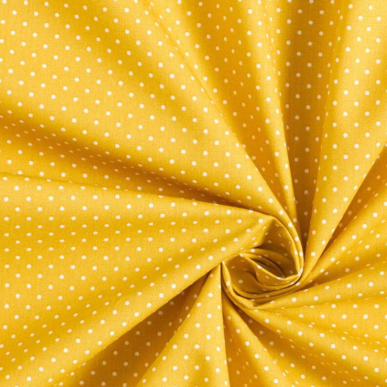 Cotton Poplin Little Dots – mustard/white, image number 5