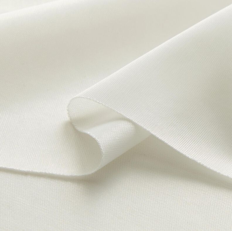Knitted Lining Charmeuse Plain – ivory,  image number 4