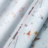 Cotton Poplin animals in the wood – baby blue,  thumbnail number 3