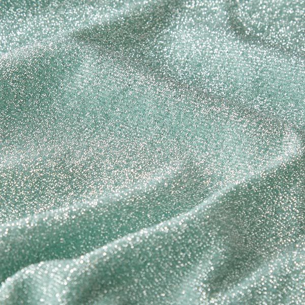 Glamour Tinsel Glitter Jersey  – mint,  image number 2
