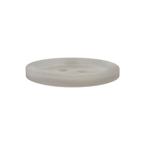 Basic 2-Hole Plastic Button - light grey, 