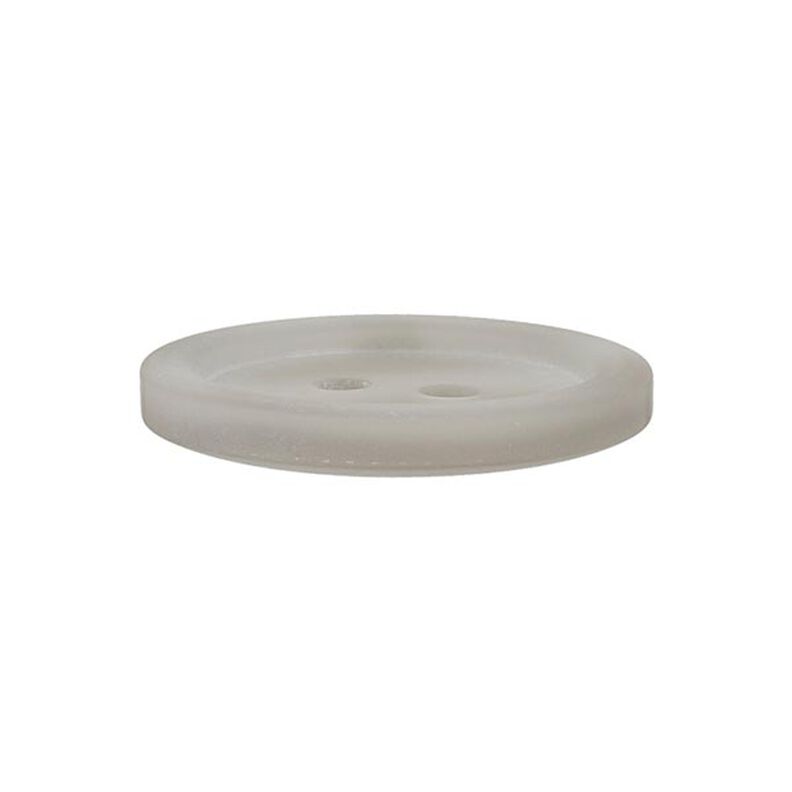 Basic 2-Hole Plastic Button - light grey,  image number 2