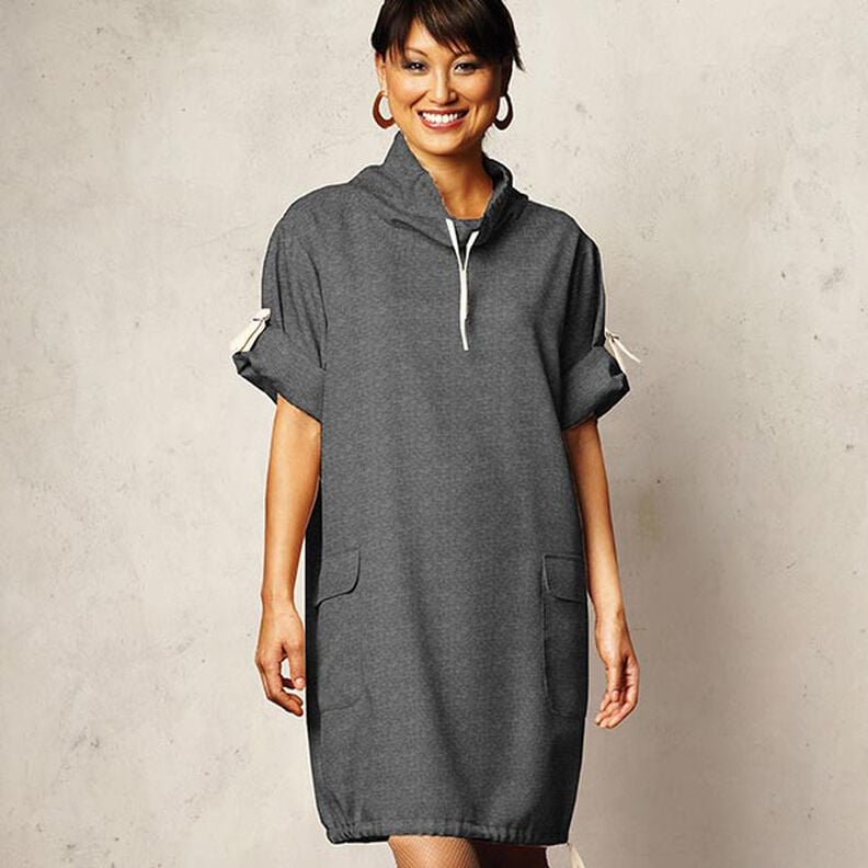 Light French Terry Mottled – anthracite,  image number 4