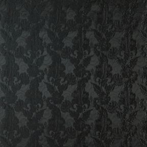 Garment Jacquard Brocade Flowers – black, 