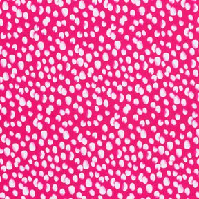 Swimsuit fabric mini polka dots – intense pink/white, 