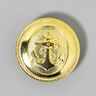 Metallic button Anchor – gold metallic,  thumbnail number 1