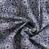 Cotton Cretonne floral mandala – white/midnight blue,  thumbnail number 3