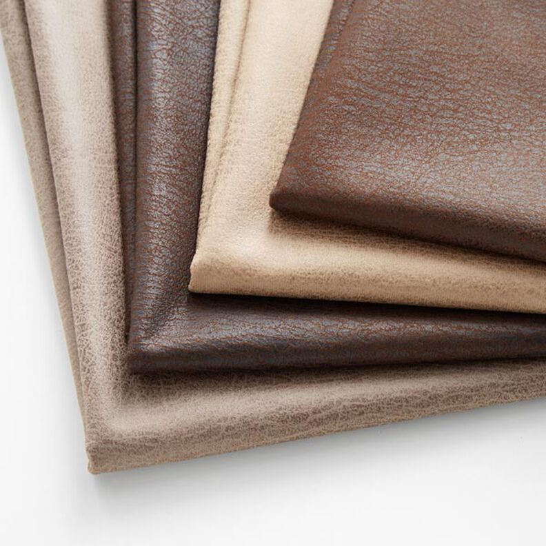 Upholstery Fabric Imitation Leather Pamero – taupe,  image number 3