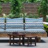 Outdoor Fabric Canvas Serrated – blue,  thumbnail number 6
