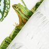 Decor Fabric Half Panama exotic leaves – green/white,  thumbnail number 5