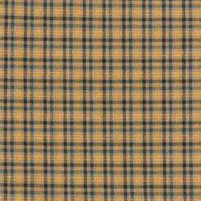 Viscose Blend checks with lurex – dark beige/curry yellow, 
