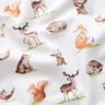 Organic Cotton Jersey Watercolour woodland animals – offwhite,  thumbnail number 2