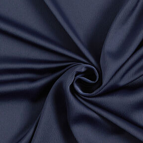 Crepe satin plain – navy blue, 