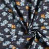 Cotton Jersey cute little flowers – blue-black,  thumbnail number 3
