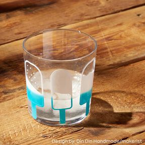 Vinyl film - Colour changes when cold Din A4 – white/aqua blue, 
