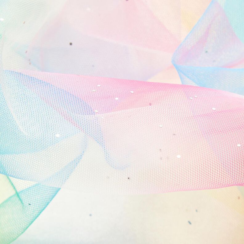 Softmesh Rainbow Glitter Dots &ndash; Knitted and Transparent,  image number 6