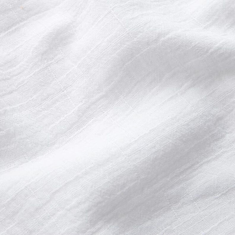 Bamboo Double Gauze/Muslin Texture – white,  image number 2