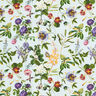 Cotton poplin fabric, floral splendour – light blue,  thumbnail number 1