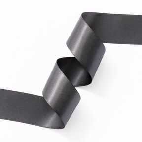Satin Ribbon [25 mm] – dark grey, 