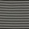 Horizontal Stripes Jacquard Jersey – black/white,  thumbnail number 1