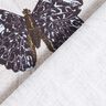 Decor Fabric Half Panama butterflies – light beige,  thumbnail number 4