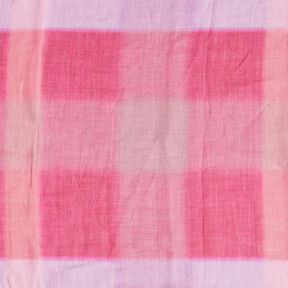 Tie-dye checked ramie chiffon – intense pink, 