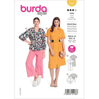 Dress / blouse  | Burda 5921 | 34-44, 