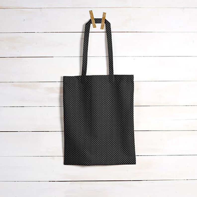 Coated Cotton Little Dots – black,  image number 7