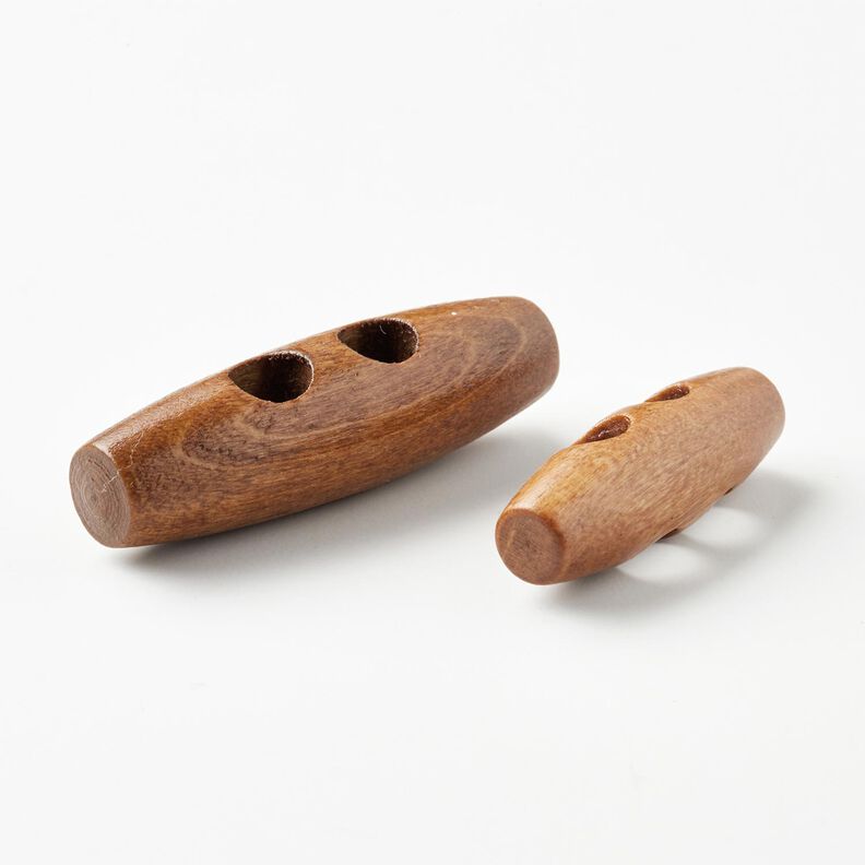 Wooden toggle button [40 mm] – caramel,  image number 4