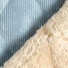 Quilted Fabric Corduroy with fur backing diamonds – light blue,  thumbnail number 5