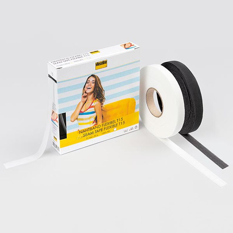 Seam Tape flexible T 15 [15 mm] | Vilene – black,  image number 2