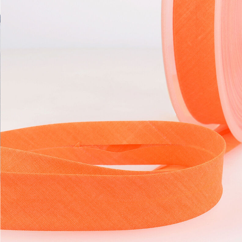 Bias binding Polycotton [20 mm] – neon orange,  image number 1