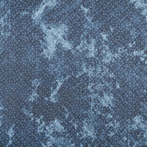 Tie-dyed anchor chambray quilted fabric – denim blue, 