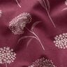 Decor Fabric Half Panama dandelions – natural/burgundy,  thumbnail number 2