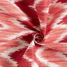 Ikat print coated cotton – red/white,  thumbnail number 3