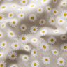 Decor Fabric Half Panama small daisies – natural/white,  thumbnail number 2