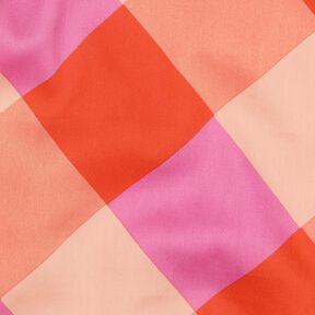 Cotton Satin Large Gingham | Nerida Hansen – coral/light pink, 