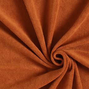 Towelling Fabric Stretch Plain – terracotta, 