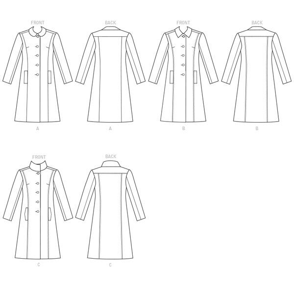 Coats, Butterick 6385 | 14 - 22,  image number 7
