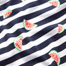 Cotton Jersey melon stripes – white/midnight blue,  thumbnail number 2