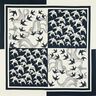 Satin panel swallows | Katia Fabrics – anthracite/cream,  thumbnail number 1
