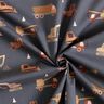 Cotton Poplin Building site vehicles Digital Print – anthracite,  thumbnail number 3