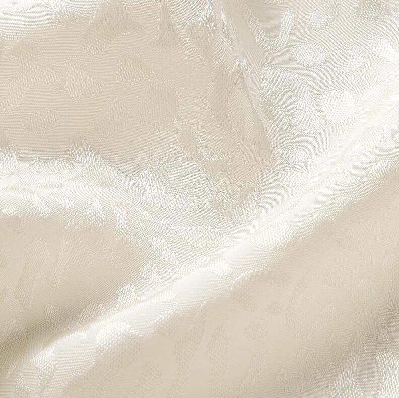 Leopard print viscose fabric – white,  image number 2